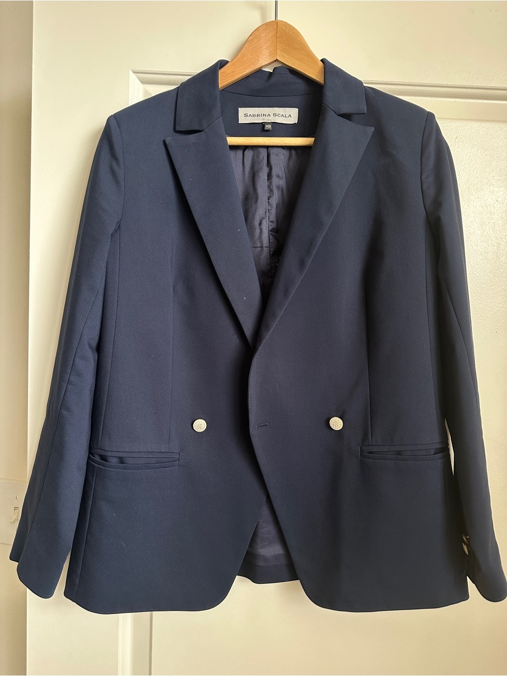Navy Double-Breasted Women's Blazer